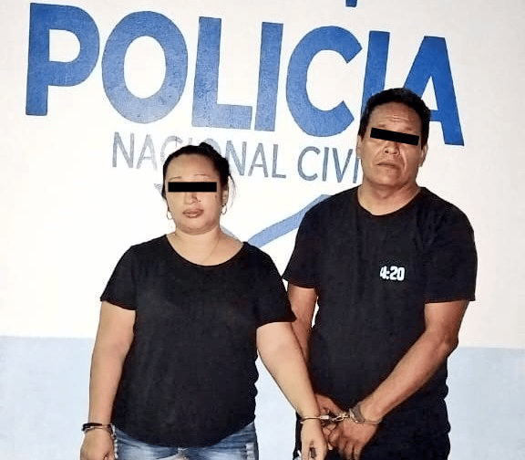 Alcides Núñez y Kelly Roxana Platero Villalta acusados de hurto/ Cortesía PNC